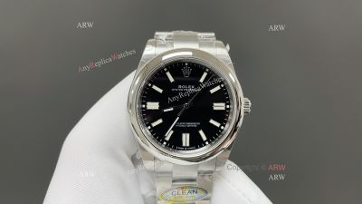 Clean Factory Rolex Oyster Perpetual 3230 Black Face Watch 